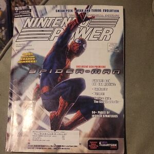 Nintendo Power Magazine with Spider-Man Cover - Blue and Red